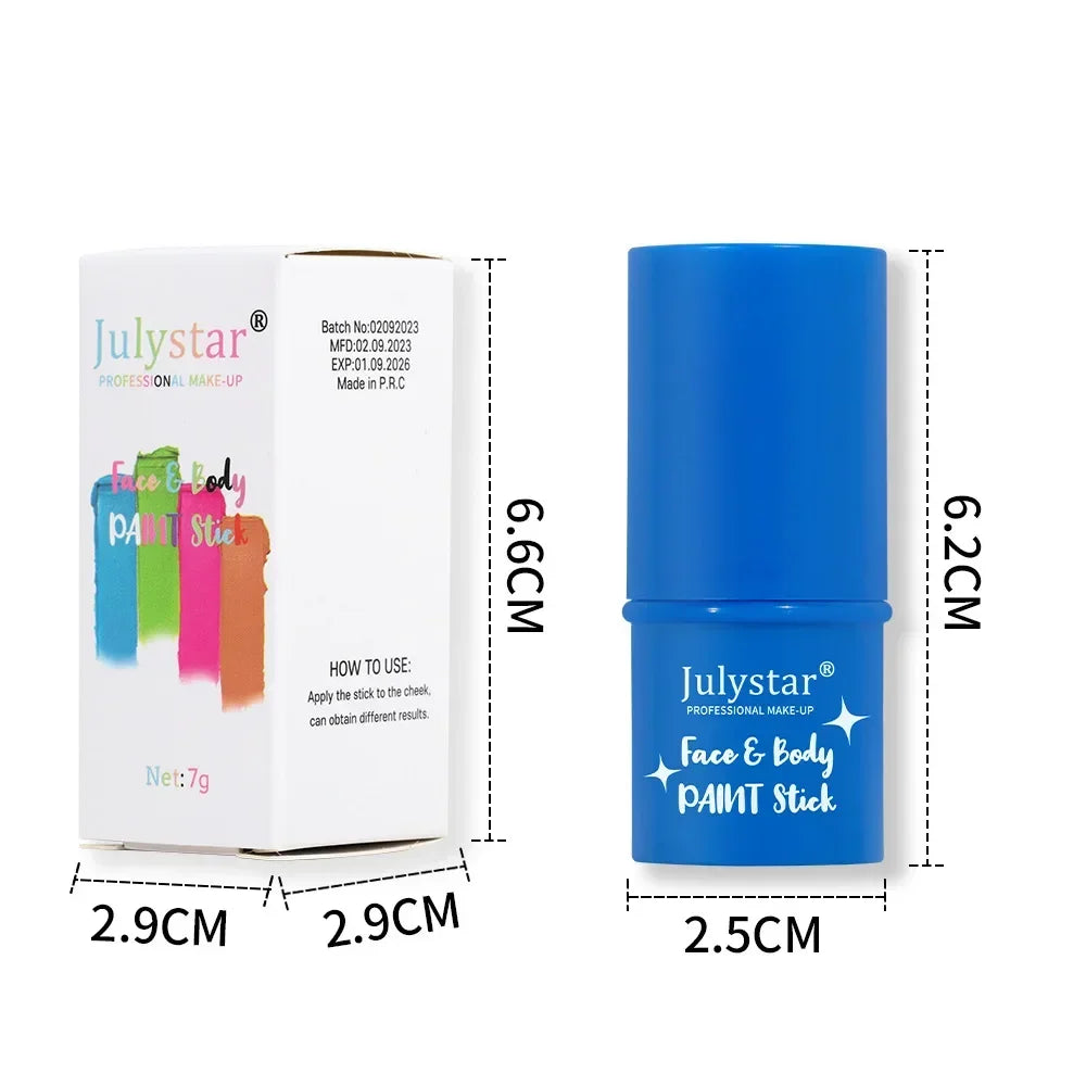 Halloween Face Body Painting Stick Cream Waterproof UV Light Neon Green Purple Pink Black White Paint Party Art Makeup